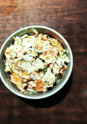 生野菜と鶏そぼろの甘酢マヨサラダ-レシピのメイン写真
