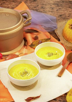 銅鍋てふてふで作る かぼちゃのポタージュ-レシピのメイン写真