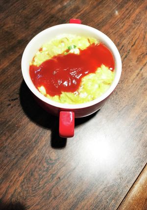 レンチンマグカップ豆腐オムレツ-レシピのメイン写真