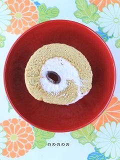 もっちり米粉のロールケーキ✿抹茶小豆編-レシピのメイン写真