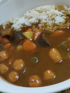 夏野菜カレー(玉ねぎご飯)-レシピのメイン写真