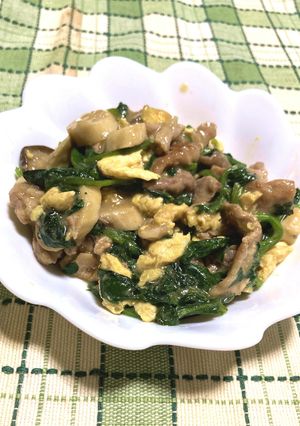 豚肉＆ほうれん草　焼きマヨ炒め-レシピのメイン写真