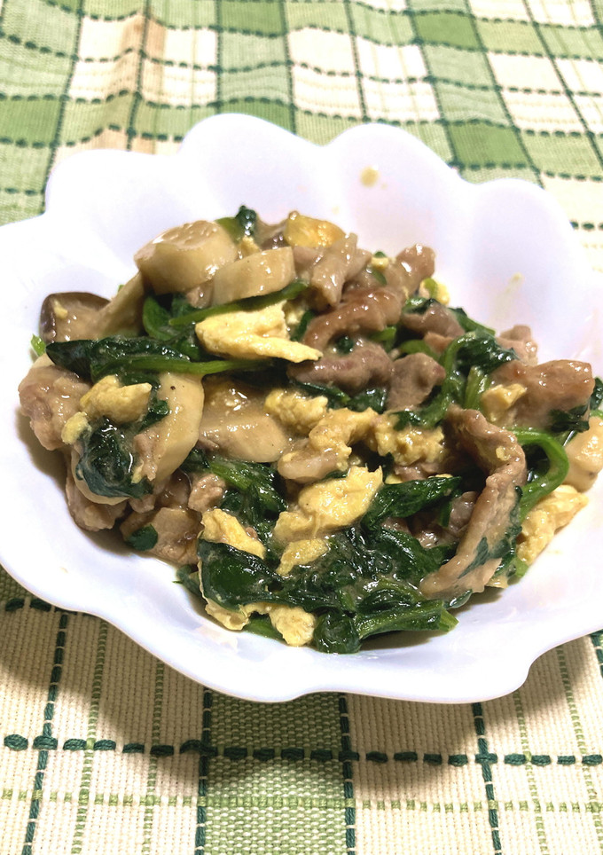 豚肉＆ほうれん草　焼きマヨ炒め-レシピのメイン写真