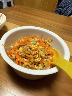 にんじん豚そぼろ-レシピのメイン写真
