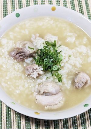 アジアン粥★鶏もも肉で参鶏湯風韓国お粥-レシピのメイン写真