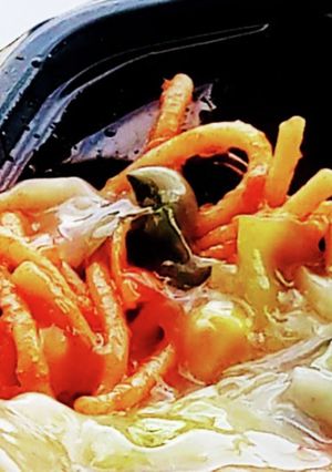 “ナポリタンちゃんぽん餡がけサラスパ”-レシピのメイン写真