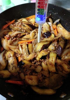 ヨウサマの減塩おやじの病院食風茄子炒め-レシピのメイン写真