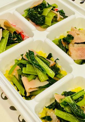簡単!お弁当・作り置き☆小松菜バター炒め-レシピのメイン写真