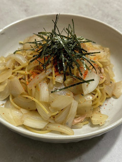 ツナと玉ねぎの簡単ポン酢パスタ-レシピのメイン写真