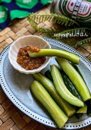 バリ旨♡うめ味噌きゅうりスティック-レシピのメイン写真