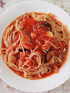 なすとベーコンのトマトスープパスタ-レシピのメイン写真