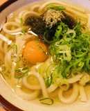 市販出汁活用●月見とろろうどん