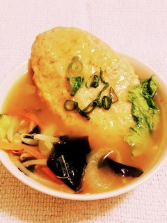 “豆腐ハンバーグみそ汁”-レシピのメイン写真