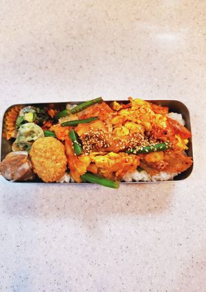 高校生弁当覚え書き238豚キムチ-レシピのメイン写真
