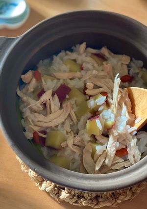 ＊鶏肉とさつま芋の中華粥＊-レシピのメイン写真