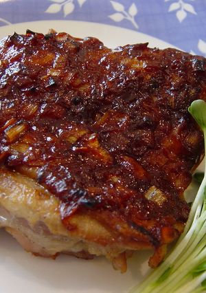 ご飯がススム！！鶏肉のねぎ味噌焼き-レシピのメイン写真