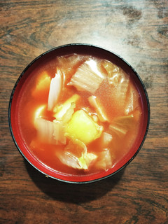 ベーコン白菜エリンギトマトコンソメスープ-レシピのメイン写真