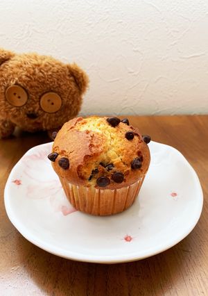 【植物油レシピ】簡単チョコチップマフィン-レシピのメイン写真