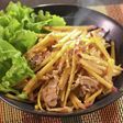 夢シルクと豚肉の甘辛炒め【食遺産】