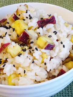 干しさつまいもで作るさつまいもごはん-レシピのメイン写真