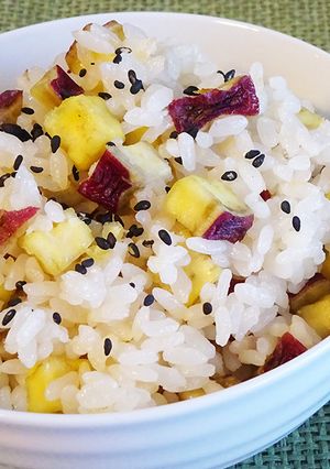 干しさつまいもで作るさつまいもごはん-レシピのメイン写真