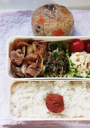 しょうが焼き弁当(10.12)-レシピのメイン写真
