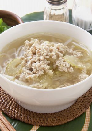 レンジで作る”鶏ひき肉のフォー”-レシピのメイン写真