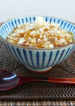 押し麦ごはんの餡かけ-レシピのメイン写真