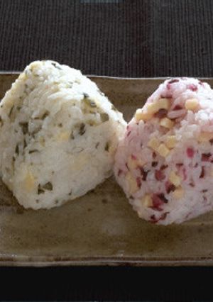しば漬けチーズおにぎり-レシピのメイン写真