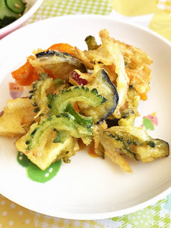 ゴーヤの寄せ揚げ(保育園・こども園給食)-レシピのメイン写真