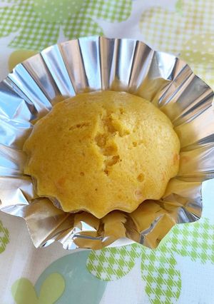 キャロット蒸しパン／保育園・こども園給食-レシピのメイン写真