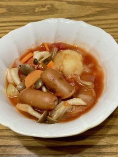 ソーセージと野菜のトマト煮込み-レシピのメイン写真