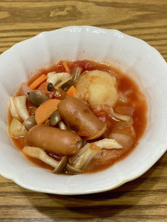 ソーセージと野菜のトマト煮込み-レシピのメイン写真