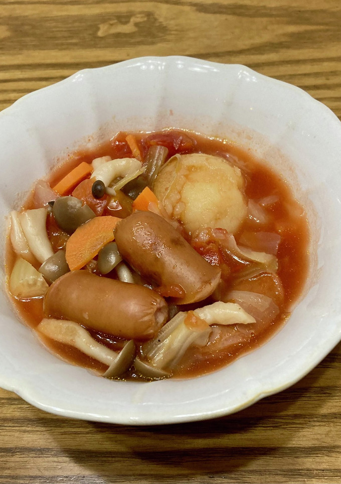 ソーセージと野菜のトマト煮込み-レシピのメイン写真