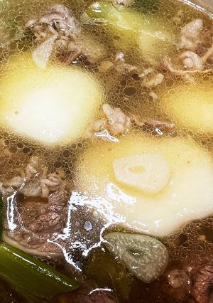 ダシダでツルツルモチモチトック風すいとん-レシピのメイン写真