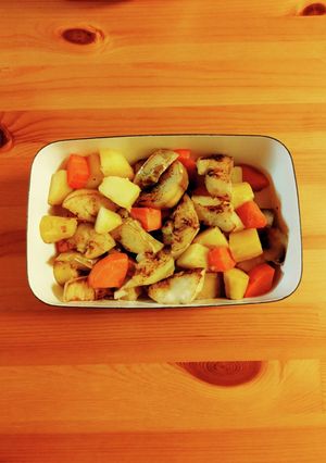 白ナスと、お芋を蒸して焼く(˶ᐢᴗᐢ˶)-レシピのメイン写真
