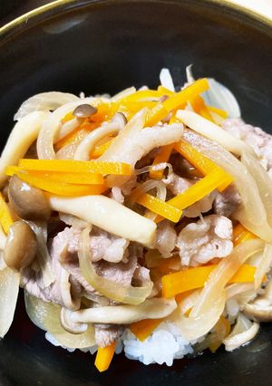 牛すき丼、野菜たっぷり-レシピのメイン写真
