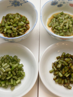 4種類の茎わさびの和え物-レシピのメイン写真