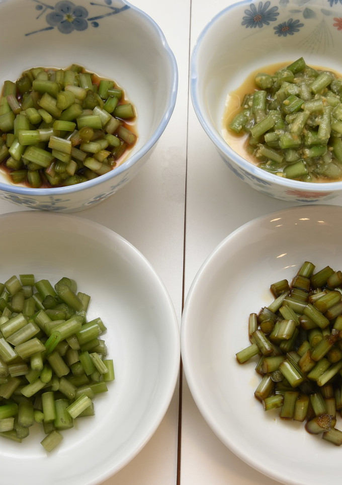 ４種類の茎わさびの和え物-レシピのメイン写真