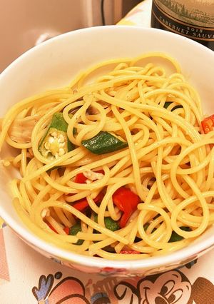 夏野菜の味噌バタパスタ-レシピのメイン写真