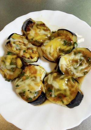 ナスのネギ味噌チーズ焼き-レシピのメイン写真