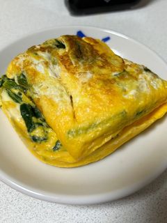 ほうれん草オムレツ-レシピのメイン写真