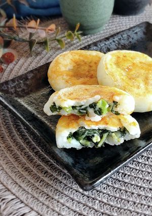 米粉で作る☆ソフトケールのお焼き。-レシピのメイン写真