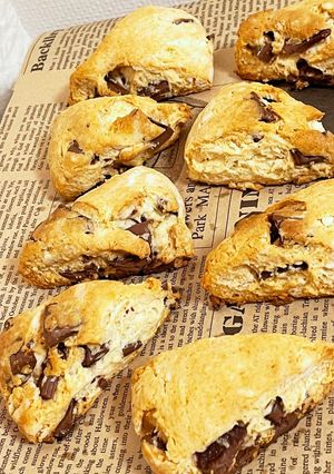 チョコたっぷりチョコスコーン　HM-レシピのメイン写真