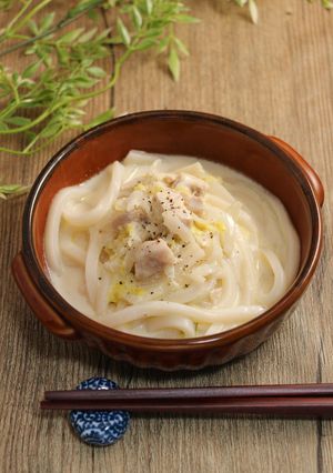 簡単!白菜シュクメルリうどん-レシピのメイン写真