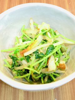 レンジで豆苗ともやしとちくわの簡単ナムル-レシピのメイン写真