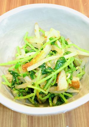 レンジで豆苗ともやしとちくわの簡単ナムル-レシピのメイン写真