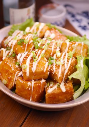 ☆節約大盛りおかず☆厚揚げの照り焼きマヨ-レシピのメイン写真