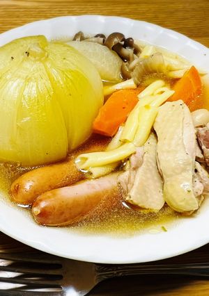 血液サラサラ‪★丸ごと玉葱コンソメスープ-レシピのメイン写真