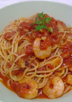 海老とイカのトマトソースパスタ-レシピのメイン写真